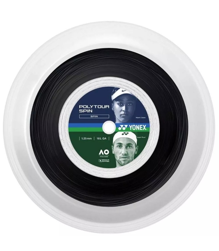 Yonex Poly Tour Spin Black 200m Reel 1
