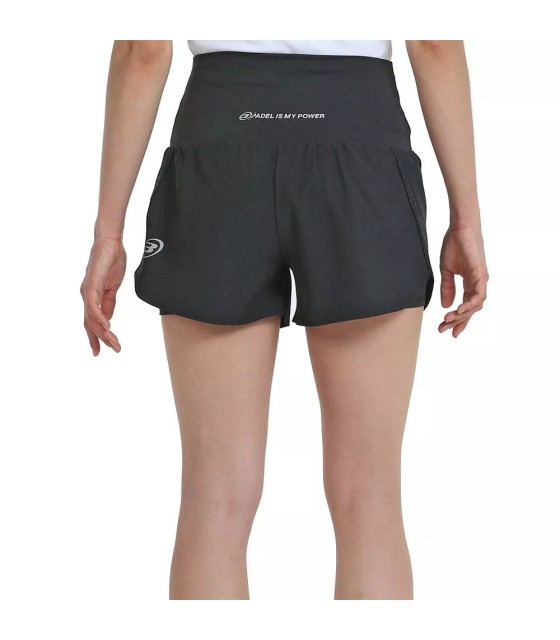 Bullpadel Rival Pantalón Corto Negro para Mujer 3