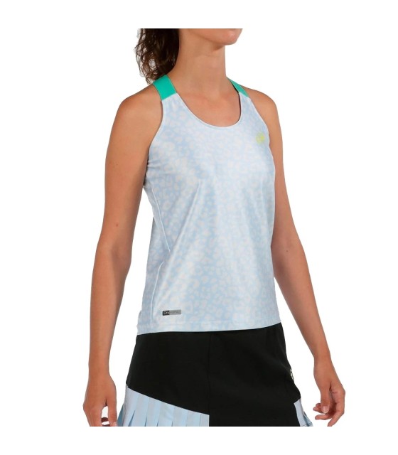 Camiseta sem mangas Bullpadel Blies branca | Ipontennis