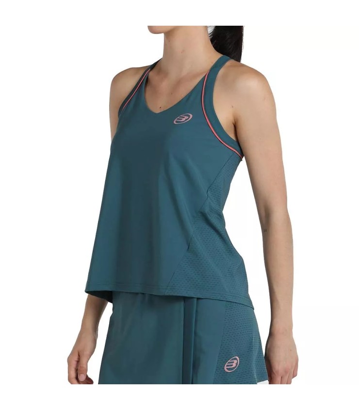 Camiseta de tirantes verde Bullpadel Erras 1