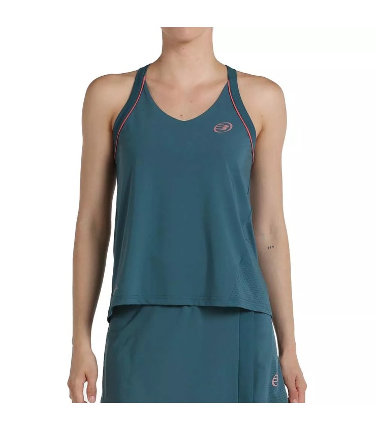Camiseta de tirantes verde Bullpadel Erras 2