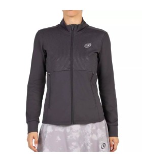 Sudadera Negra Bullpadel Elevo Mujer 1