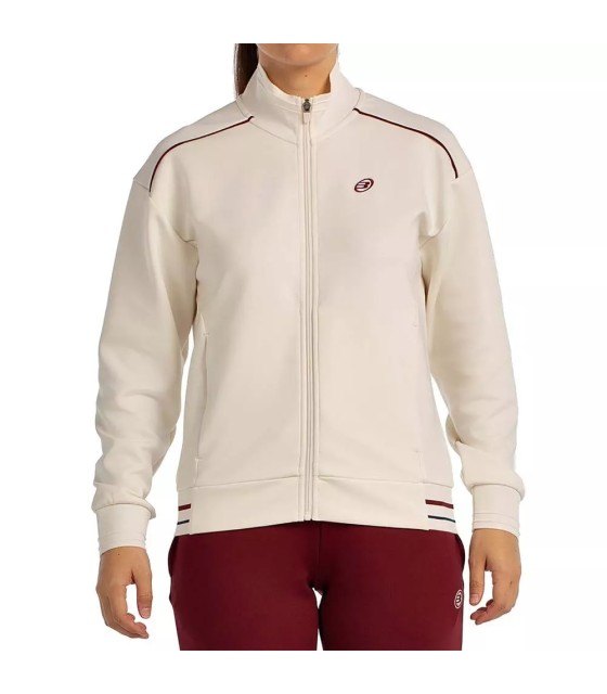 Sudadera Bullpadel Alsa Mujer Blanco Roto 1