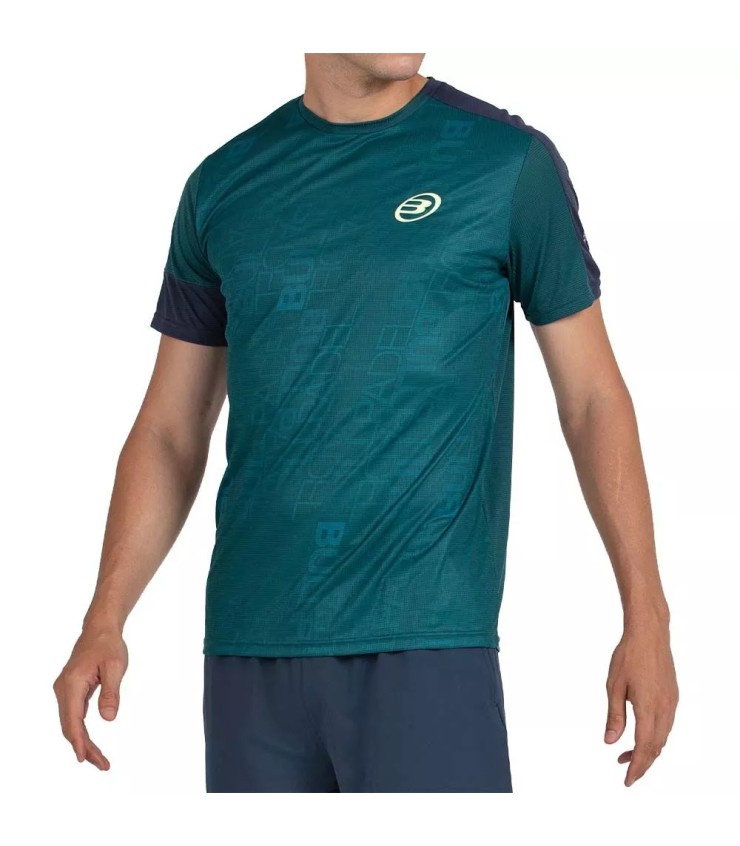 Camiseta verde escuro Bullpadel Leido