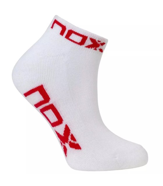 Meias NOX Pinkies Branco / Vermelho para Mulher | Ipontennis