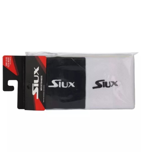 Siux Handgelenkband Schwarz Weiß x 2 | Ipontennis