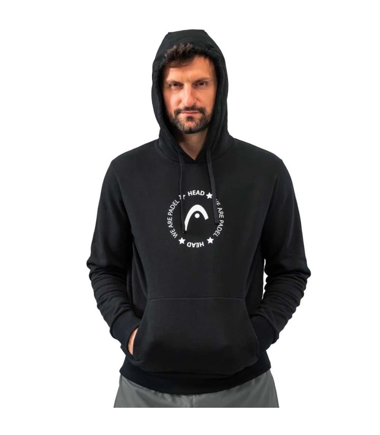 Schwarzes Head Padel Sweatshirt | Ipontennis