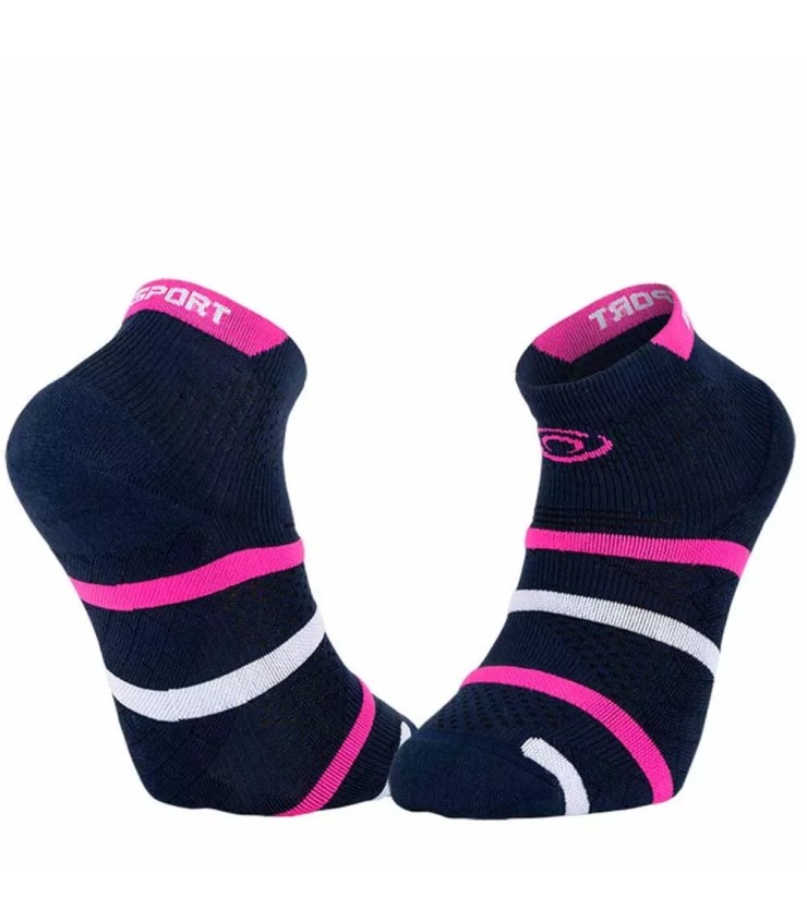 Calcetines Cortos Padel BV Sport Azul / Rosa 1