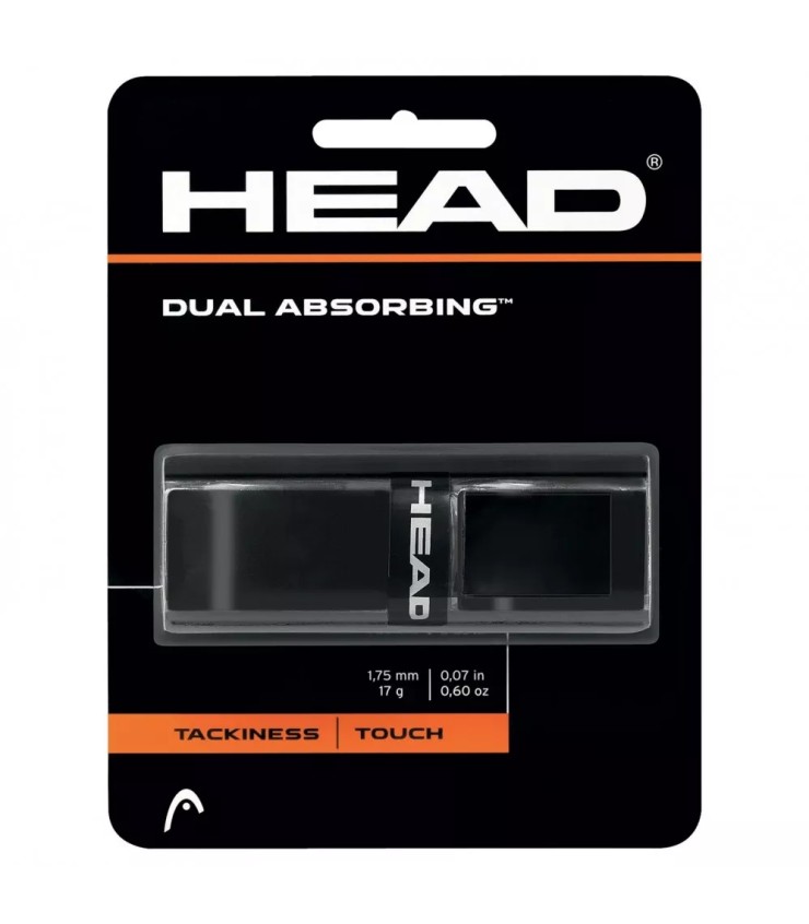 Head Dual Absorbing Black racket with grip. | Ipontennis