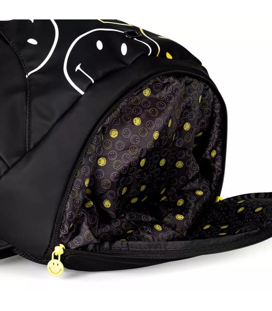 Mochila preta Prince x Smiley