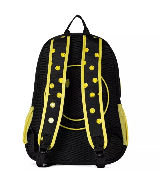 6B0342992 Mochila negra Prince x Smiley Junior