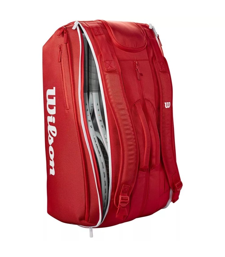 WR80366010015 Raquetero Wilson Super Tour 15R Roja