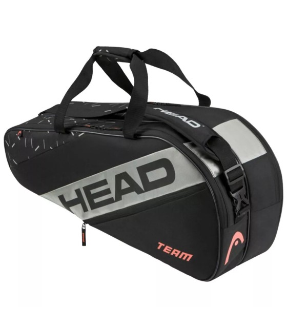 262224-BKCC1 Bolsa Head Team M 6R Negro / Naranja