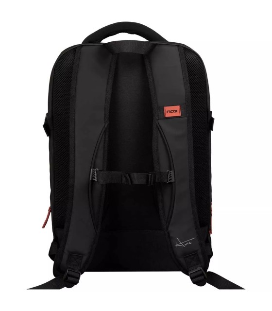 Mochila Nox Luxury Open Series preta e vermelha | IPONTENNIS