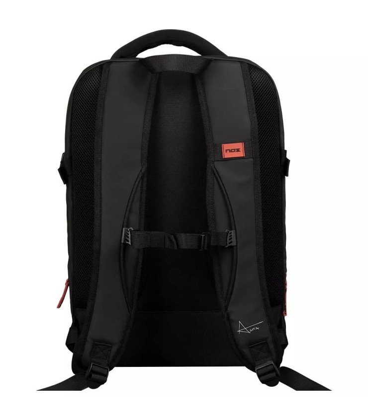 Mochila Nox Luxury Open Series preta e vermelha | IPONTENNIS