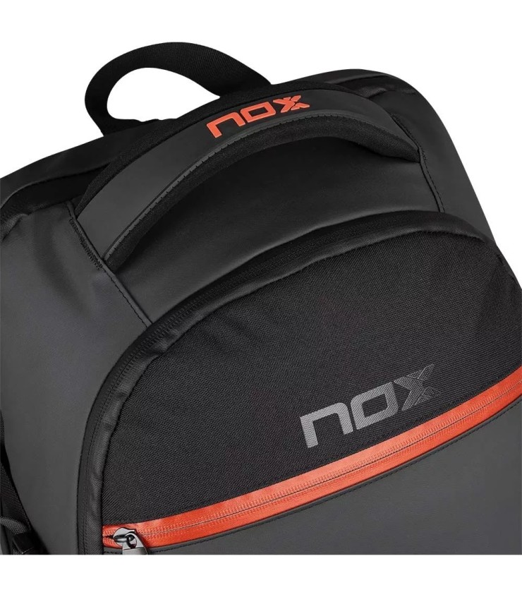 Mochila Nox Luxury Open Series preta e vermelha | IPONTENNIS