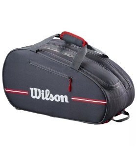Bolsa Wilson Team Padel Preta Vermelha | Ipontennis