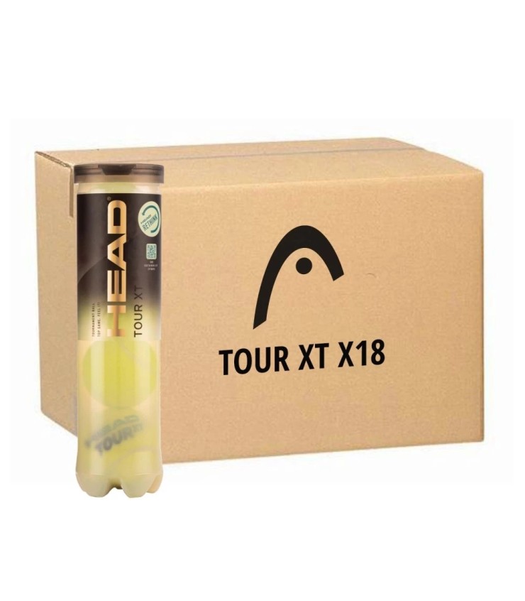 Karton 18 Tuben 4 Bälle Head Tour XT | Ipontennis