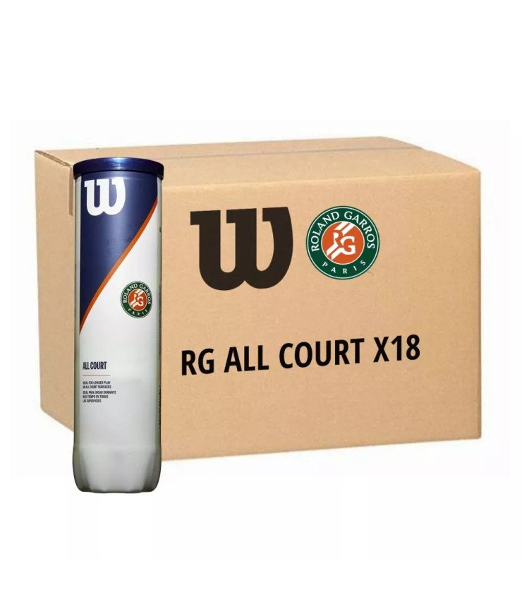 Box of 9 cans of Wilson Roland Garros All Court balls | IPONTENNIS
