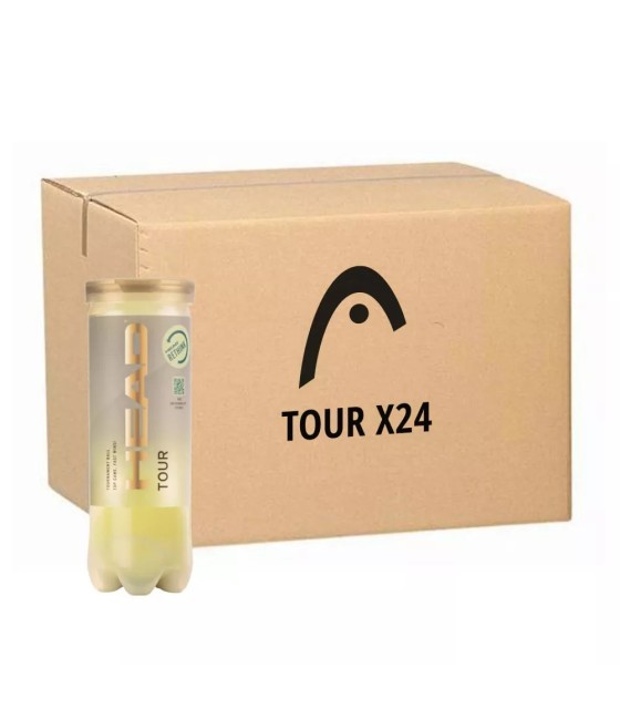 Box of 24 cans of 3 Head Tour tennis balls | Ipontennis