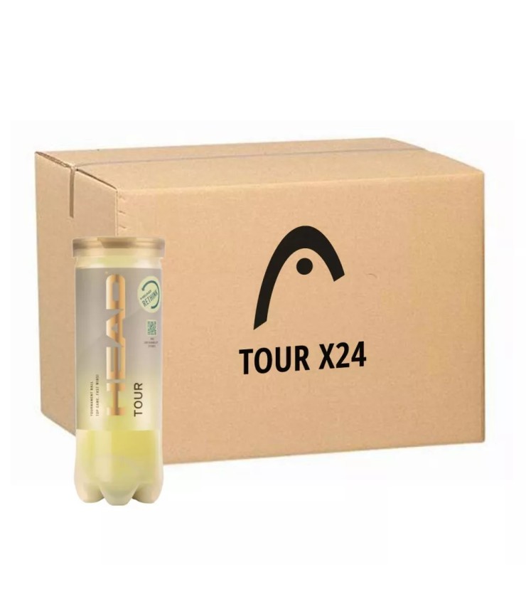 Box of 24 cans of 3 Head Tour tennis balls | Ipontennis