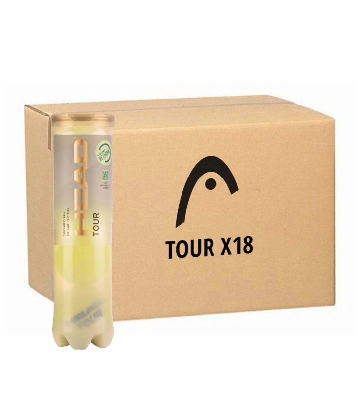 Karton 18 Tuben von 4 Ballen-Head-Tour | Ipontennis