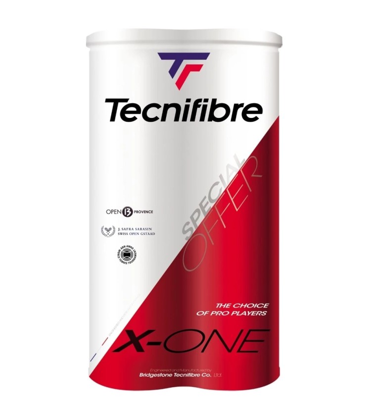 Confezione doppia di 2 tubi da 4 palline Tecnifibre X-One. | IPONTENNIS