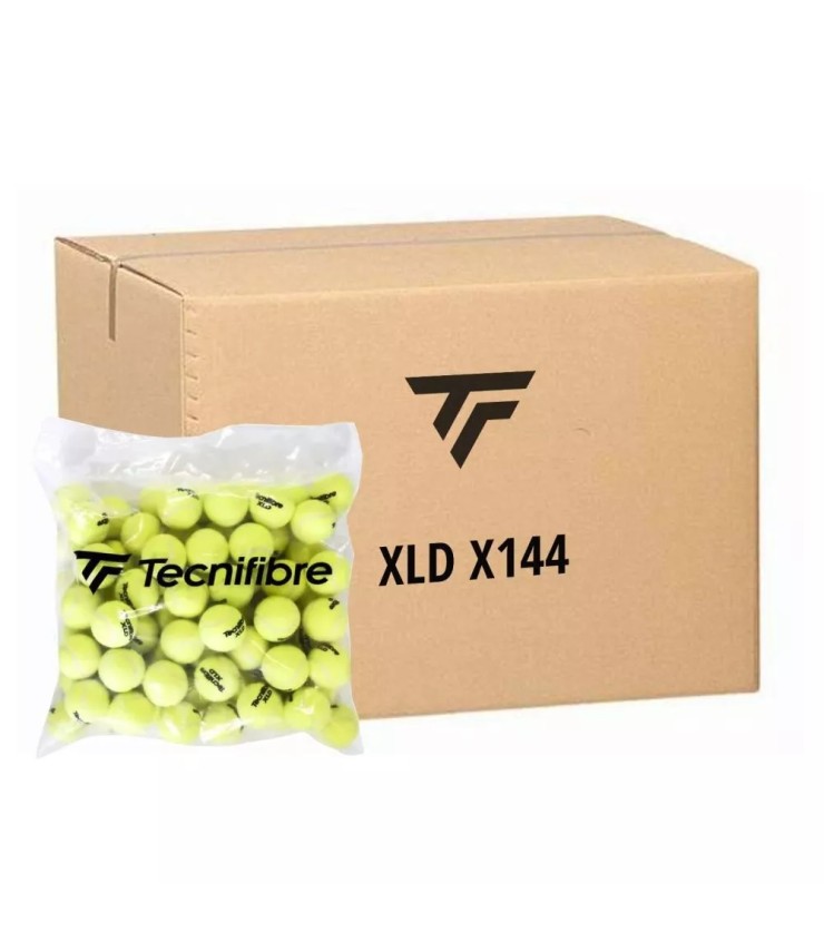 Caixa de 144 bolas de ténis Tecnifibre XLD