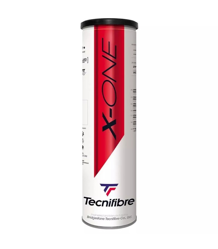 Tube 4 Bälle Tecnifibre X-One | Ipontennis