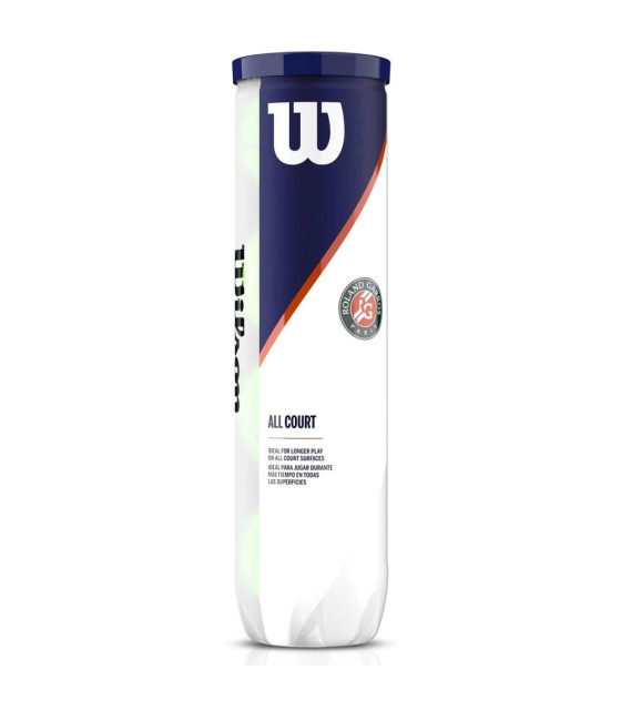 Tube of 4 Balls Wilson Roland Garros All Court | Ipontennis