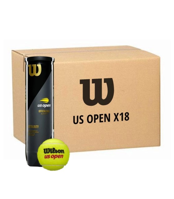 Caixa de 18 Tubos de 4 Bolas Wilson US Open | Ipontennis