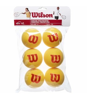 WRZ2593001 Bolsa con 6 pelotas Wilson Starter Foam