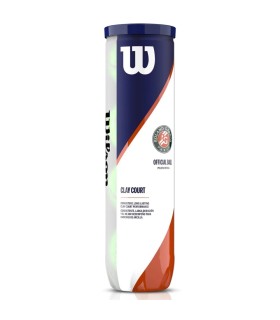 WRT1150001 Wilson Roland Garros, pista de barro, 4 pelotas, bolsa.