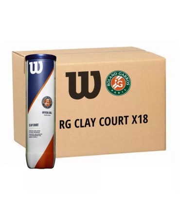 Box of 9 Wilson Roland Garros Clay Court Bi-Packs | IPONTENNIS