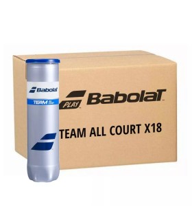 1224051 Caja con 18 latas de 4 pelotas cada una, modelo Babolat Team All Court.