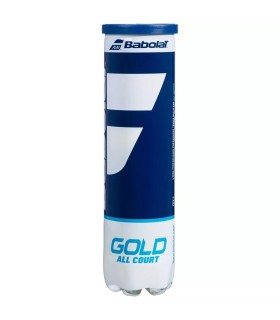 Tubo de 4 Bolas de Ténis Babolat Gold All Court | Ipontennis