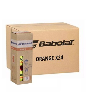 Caixa de 24 Tubos de 3 Bolas Babolat Orange | Ipontennis