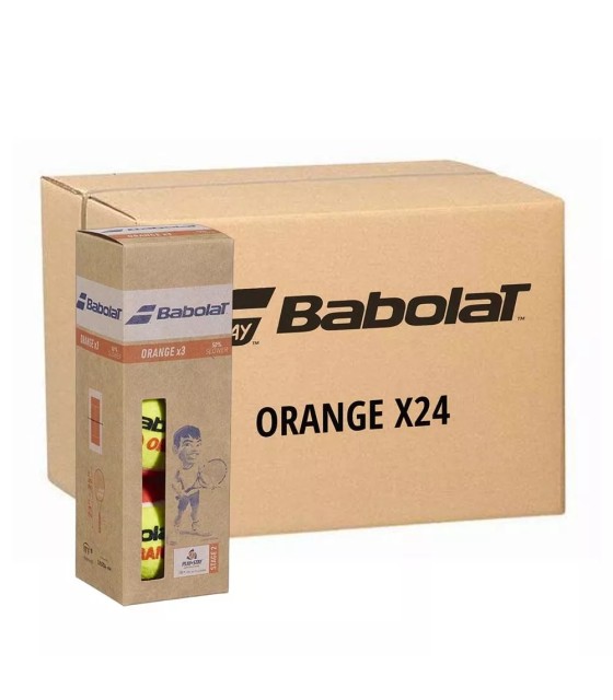 Scatola di 24 tubi da 3 palline Babolat Orange. | Ipontennis