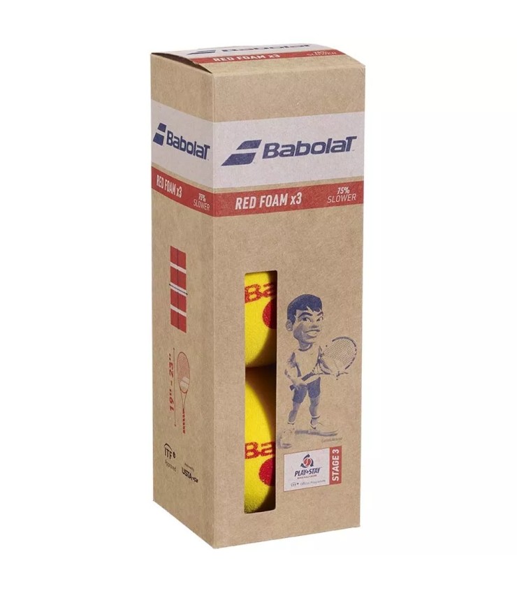 5011091 Bolsa con 3 pelotas Babolat Red Foam.