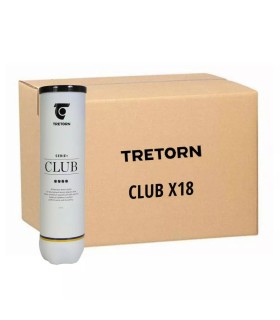 TSERIE-CL-C1 Caja con 18 tubos de 4 pelotas cada uno, modelo Tretorn Serie+ Club.