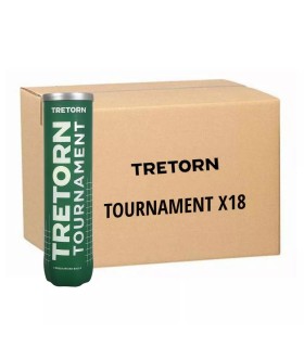 Box of 18 cans of 4 Tretorn Tournament tennis balls | Ipontennis
