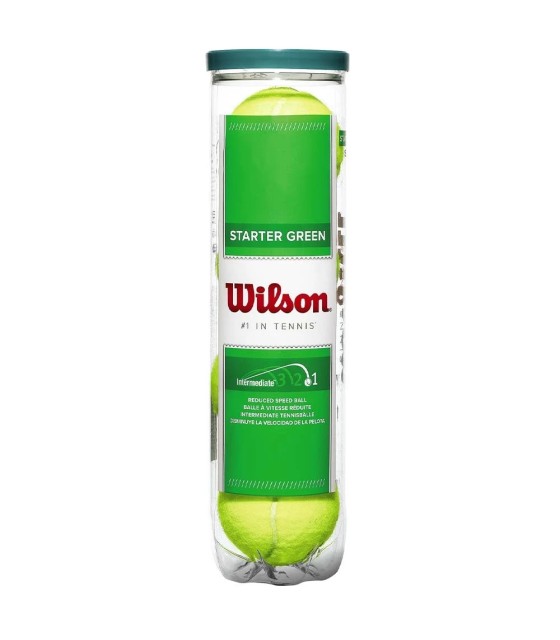 Scatola di 4 palline verdi Wilson Starter Play | IPONTENNIS