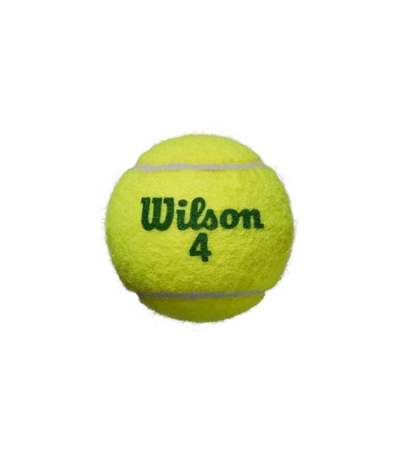 WRT1374003 Pelota Wilson Starter Play Verde, 4 unidades, bolsa.