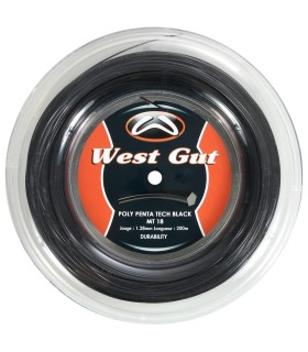 Bobina de 200m West Gut Poly Penta Negra MT18 | Ipontennis