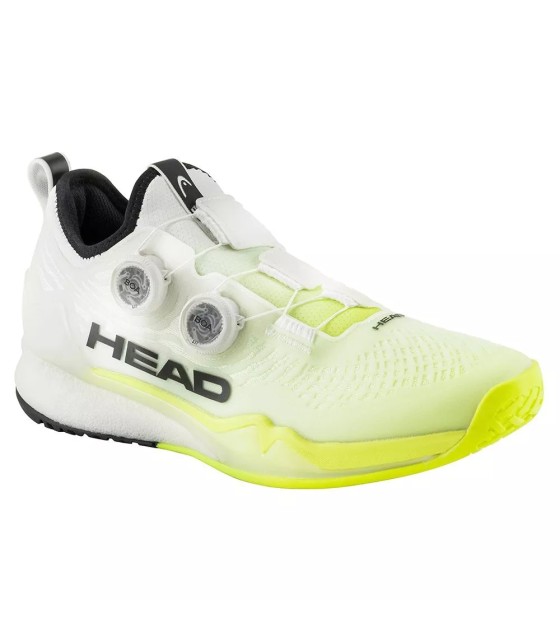 Chaussures Head Endure Pro BOA Blanc/Jaune | Ipontennis