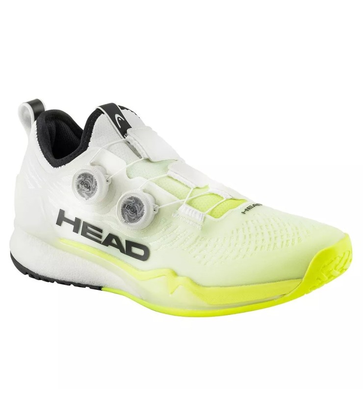 Chaussures Head Endure Pro BOA Blanc/Jaune | Ipontennis