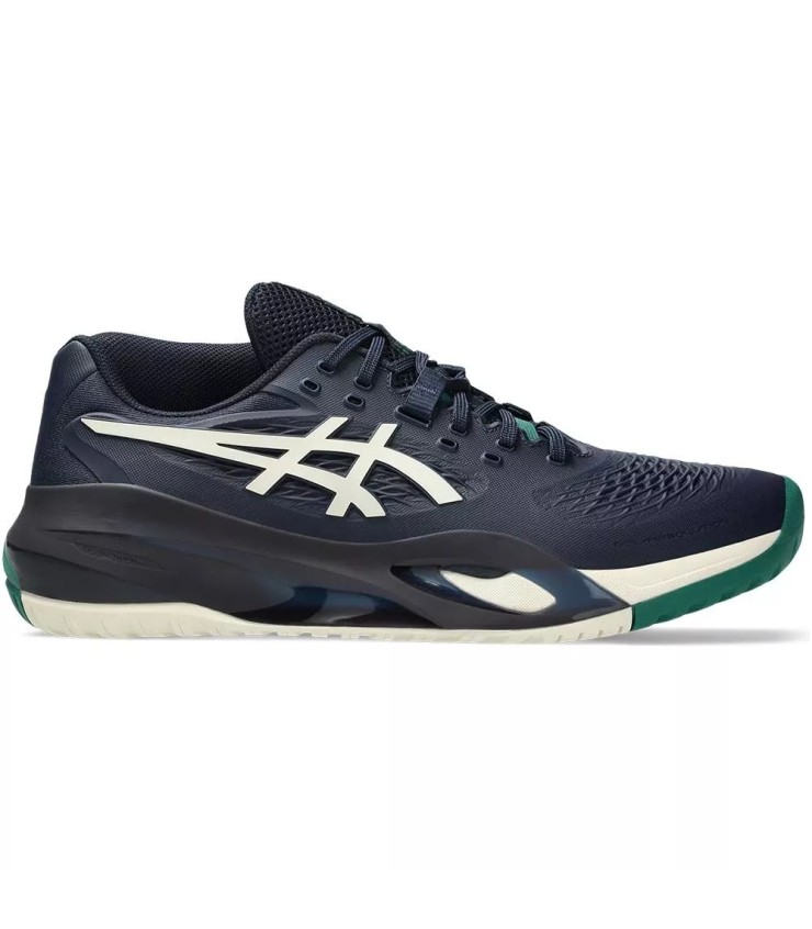 Asics Gel Resolution X Trainers Midnight Blue/Green | Ipontennis
