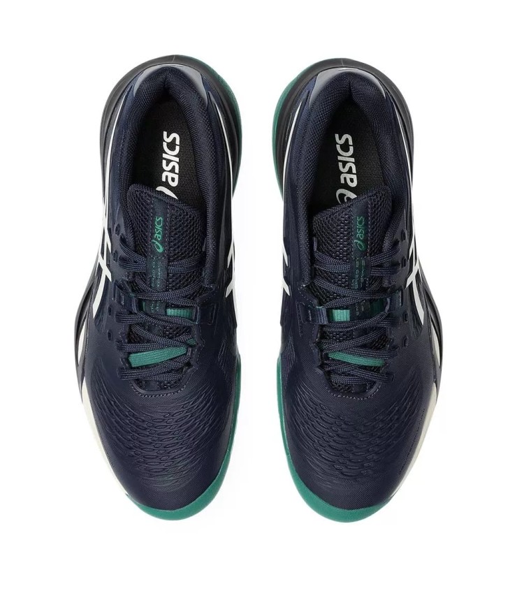Sapatilhas Asics Gel Resolution X Blue Night / Verde | Ipontennis