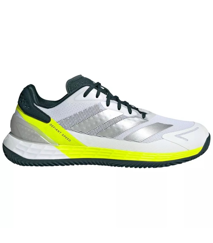 Adidas Defiant Speed 2 White Silver Green SHOES | Ipontennis
