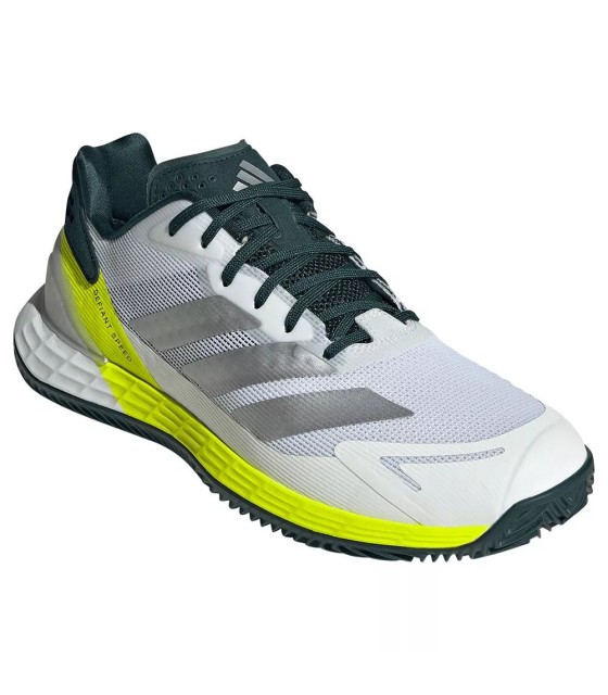 Ténis Adidas Defiant Speed 2 Terra Batida Branco / Amarelo | Ipontennis